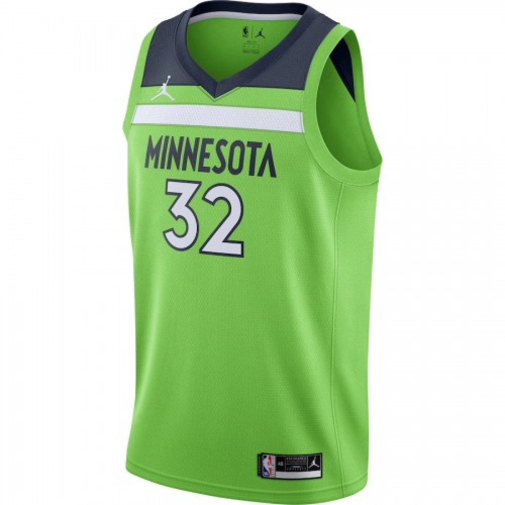 Men's Minnesota Timberwolves Karl-Anthony Towns #32 Jordan Green 20/21 Swingman Jersey-Pro Kit Vault | Brand New 26/27 Sports Jerseys